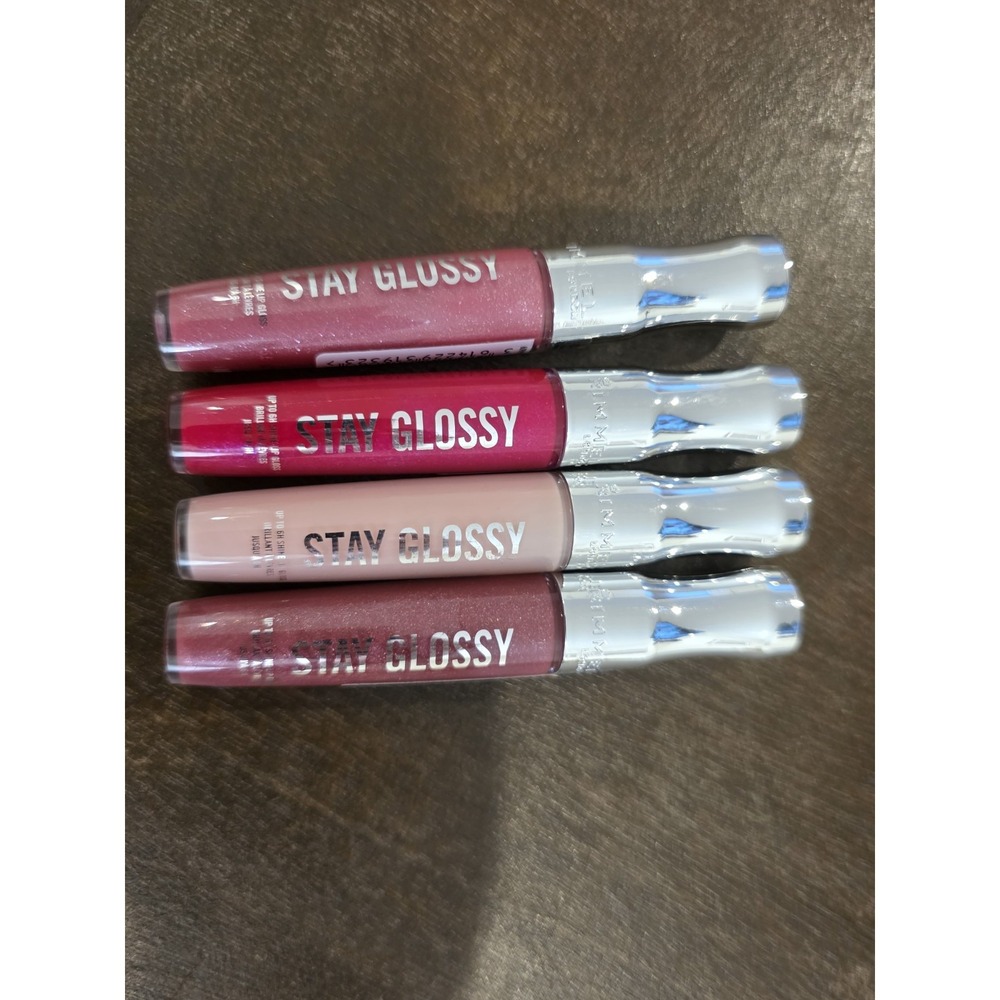 4x New And Sealed Rimmel Stay Glossy 6 Hour Lipgloss Lip Gloss